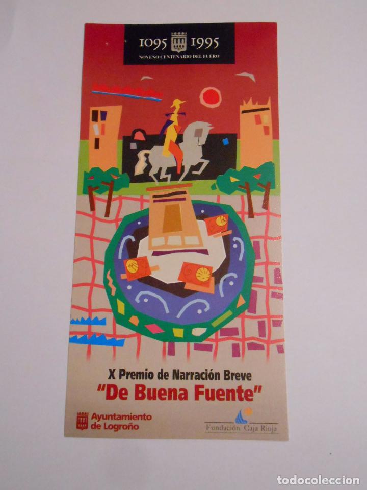 Documenti antichi: HOJA PRESENTACION X PREMIO DE NARRACION BREVE DE BUENA FUENTE LOGRO&Ntilde;O. TDKP7