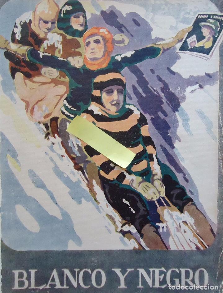 Documentos antiguos: publicidad espa&ntilde;ola dise&ntilde;o vintage blanco y negro ilustracion bellas artes art deco pintura 1924