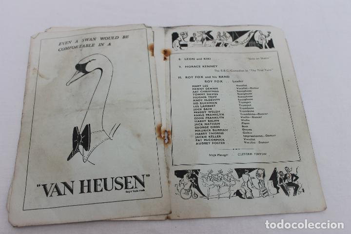 Documentos antiguos: THE PALACE THEATRE, PROGRAMME, MANCHERTER A&Ntilde;O 1938 - Foto 3