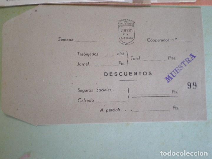 Documents Anciens: ALMANSA (ALBACETE) SOBRE COMERCIAL GIRON. COOPERATIVA DE CALZADOS