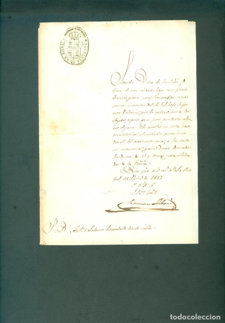 Documentos antiguos: LOTE DE DOCUMENTOS SXIX AJUNTAMENT LA BISBAL DE GIRONA - Foto 10