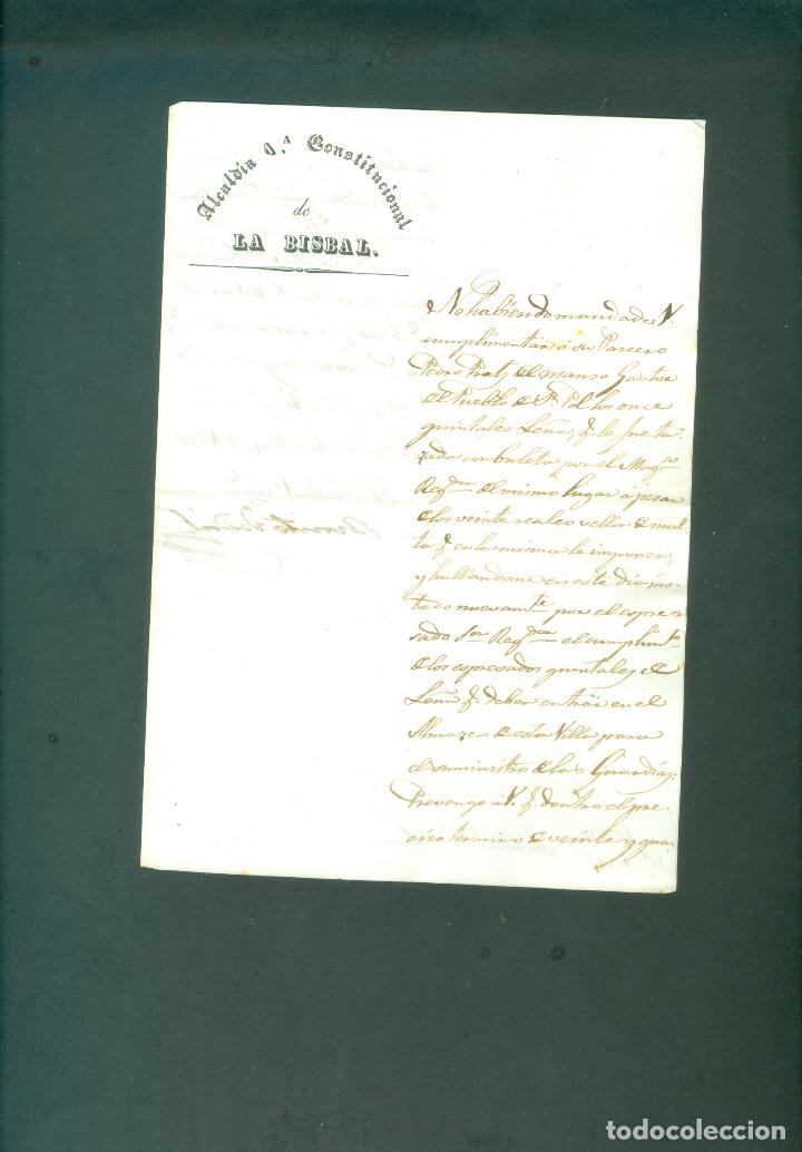 Documentos antiguos: LOTE DE DOCUMENTOS SXIX AJUNTAMENT LA BISBAL DE GIRONA - Foto 12
