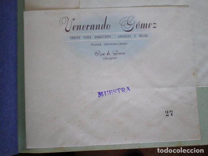 Documents Anciens: ROA DE DUERO (BURGOS). SOBRE COMERCIAL VENERANDO GOMEZ. TRIPAS PARA EMBUTIDOS