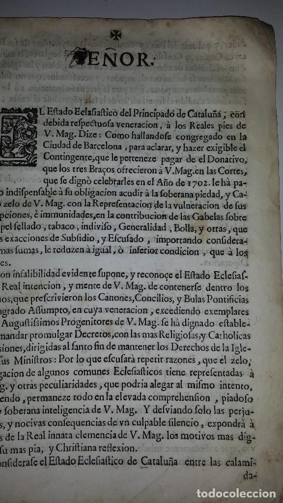 Documentos antiguos: COPIA MEMORIAL DE JOSEPH CASANOVAS 1716 - Foto 3