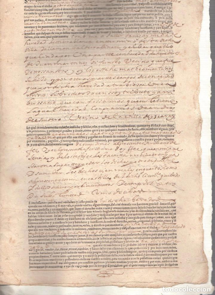 Documentos antiguos: PODER NOTARIAL MAYORAZGO DE NABEDA. BELORADO. BURGOS. A&Ntilde;O 1635 - Foto 2