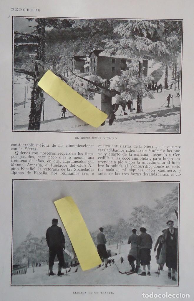 Documentos antiguos: sierra guadarrama madrid nevada esqui nieve club alpino espa&ntilde;ol deporte invierno monta&ntilde;a tunel nieve