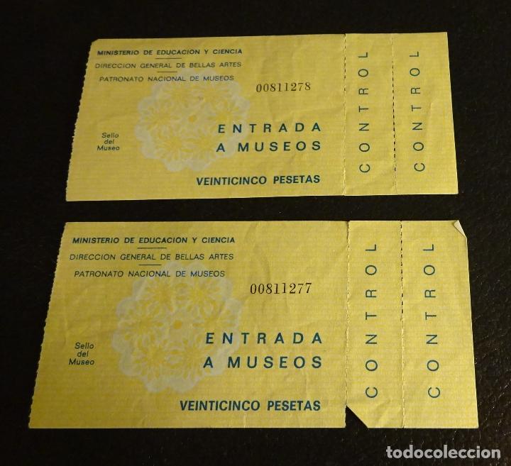 Documentos antiguos: DOS ENTRADAS A MUSEOS - Foto 1