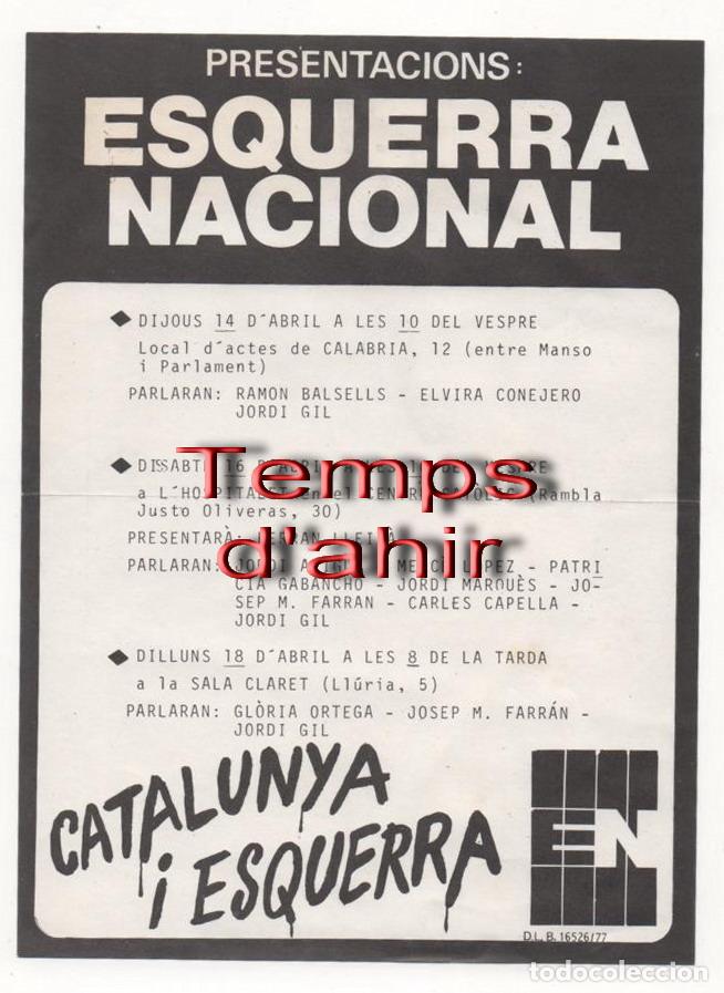 Alte Dokumente: (ALB-TC-5) DIFICIL OCTAVILLA CUARTILLA ESQUERRA NACIONAL 1977