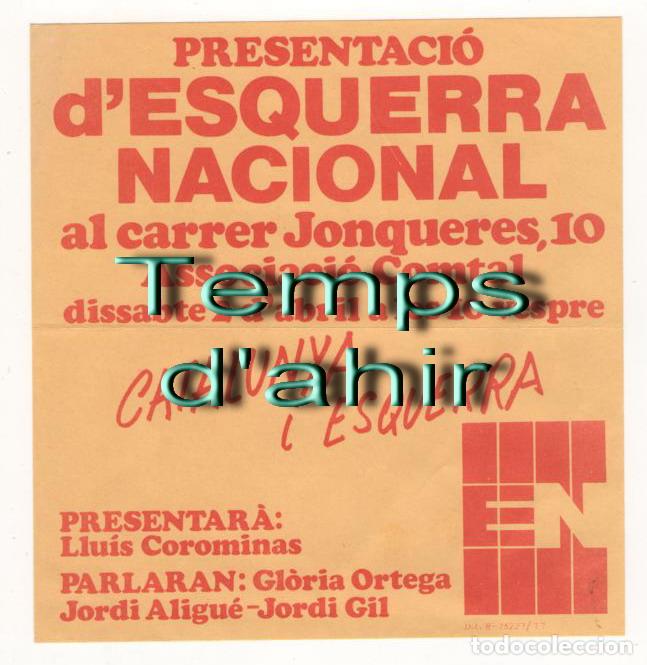 Alte Dokumente: (ALB-TC-5) DIFICIL OCTAVILLA CUARTILLA ESQUERRA NACIONAL PRESENTACIO 1977