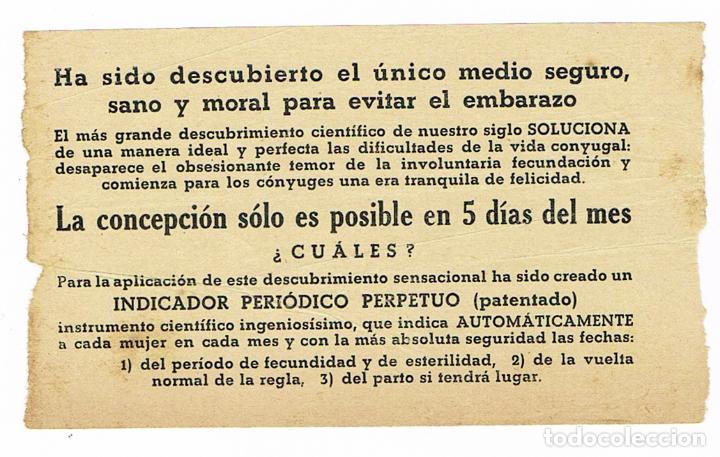 Documentos antiguos: CUADRO DE ALUMBRAMIENTO - EUPARTOL - FOLLETO ANTIGUO - Foto 3