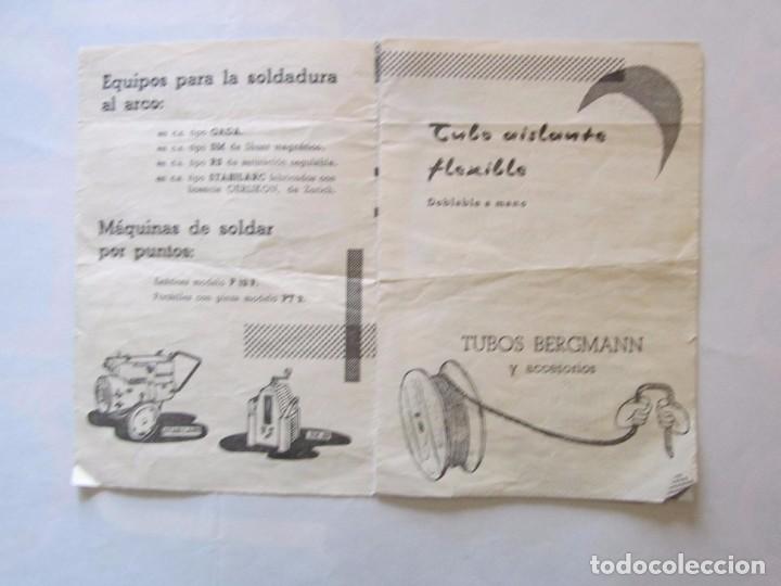 Documentos antiguos: PUBLICIDAD DE INDUSTRIAS ELECTRICAS ZARAGOZA - Foto 3