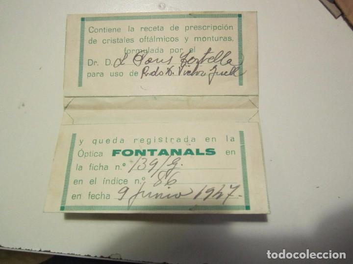 Documentos antiguos: ANTIGUO SOBRE DE OPTICA 1947 - Foto 3