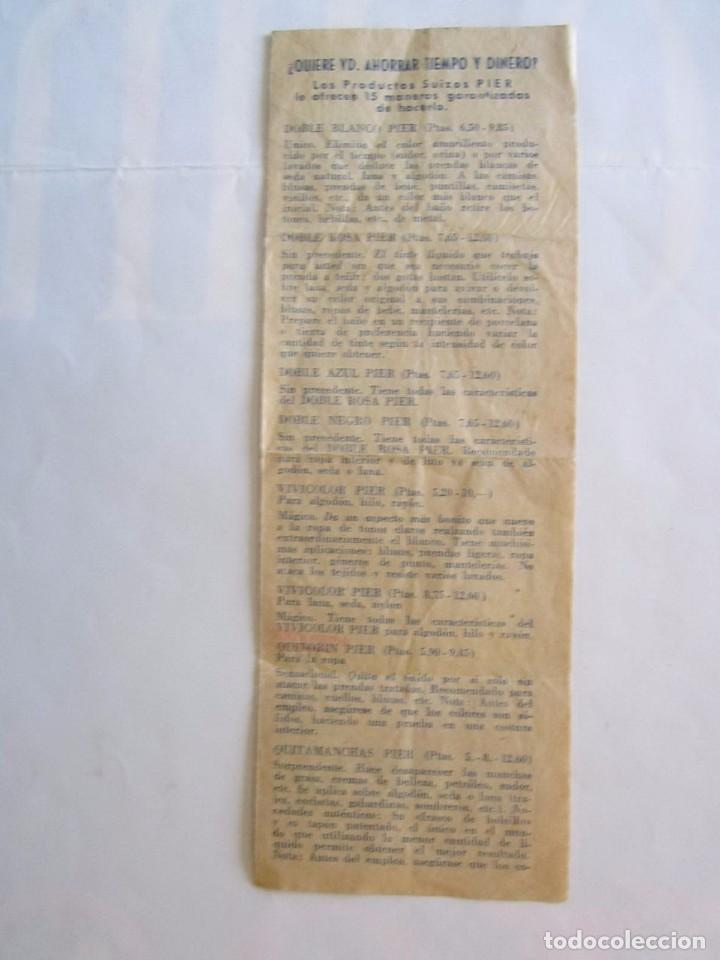 Documentos antiguos: ANTIGUA PUBLICIDAD DE TINTES - Foto 1