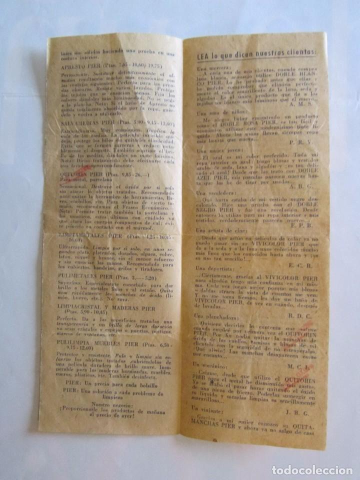 Documentos antiguos: ANTIGUA PUBLICIDAD DE TINTES - Foto 2