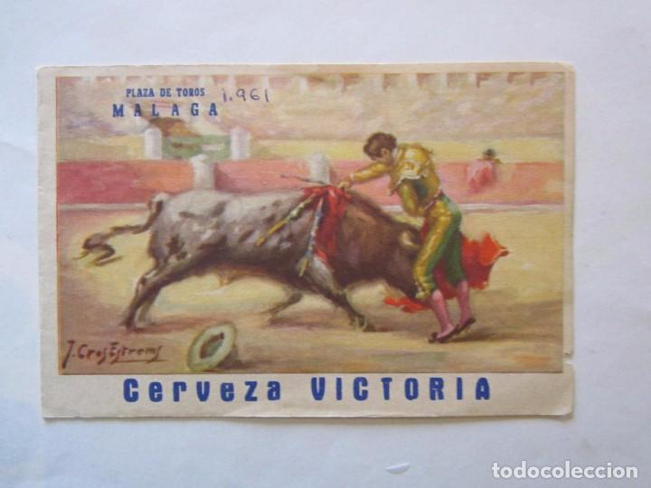 Documentos antiguos: ANTIGUO PROGRAMA DE TOROS MALAGA PATROCINADO POR CERVEZAS VVICTORIA 1961