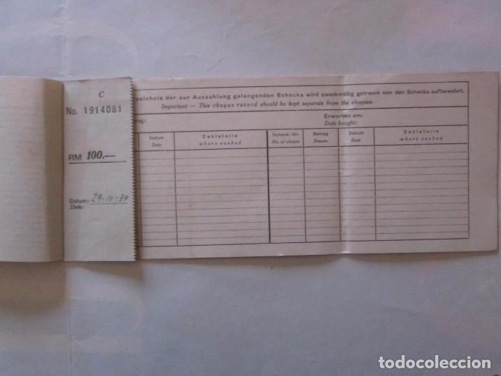 Documentos antiguos: TALONARIO DE REISESCHECKS 1934 - Foto 2