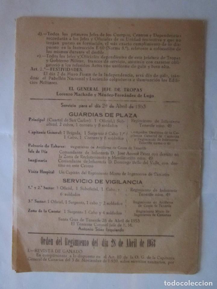 Documentos antiguos: PROGRAMA DE CELABRACION DEL XIV ANIVERSARIO DE LA VICTORIA DEL EJERCITO NACIONAL - Foto 4