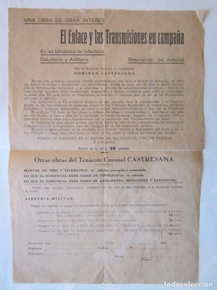Documentos antiguos: CATALOGO LIBRERIA MILITAR - Foto 1