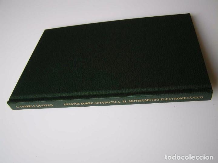 Documentos antiguos: L. TORRES QUEVEDO ENSAYOS SOBRE AUTOM&Aacute;TICA. EL ARITM&Oacute;METRO ELECTROMEC&Aacute;NICO - INTEMAC 1996 - Foto 27