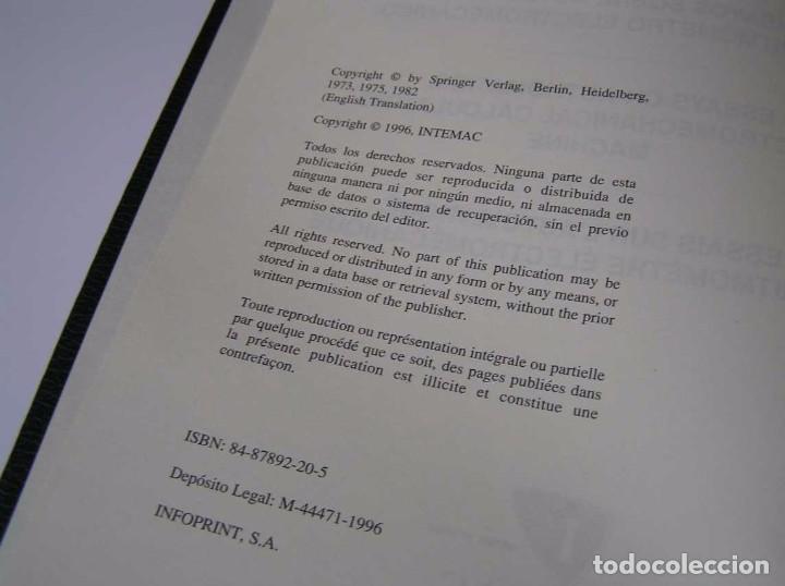 Documentos antiguos: L. TORRES QUEVEDO ENSAYOS SOBRE AUTOM&Aacute;TICA. EL ARITM&Oacute;METRO ELECTROMEC&Aacute;NICO - INTEMAC 1996 - Foto 34