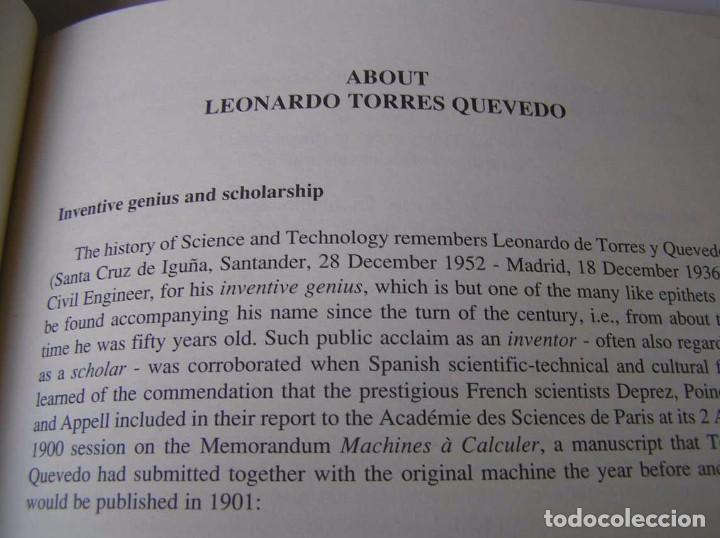Documentos antiguos: L. TORRES QUEVEDO ENSAYOS SOBRE AUTOM&Aacute;TICA. EL ARITM&Oacute;METRO ELECTROMEC&Aacute;NICO - INTEMAC 1996 - Foto 63