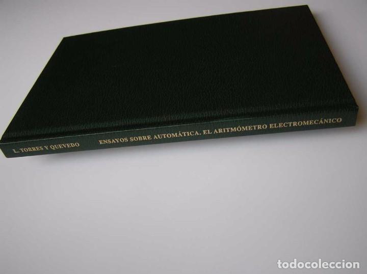 Documentos antiguos: L. TORRES QUEVEDO ENSAYOS SOBRE AUTOM&Aacute;TICA. EL ARITM&Oacute;METRO ELECTROMEC&Aacute;NICO - INTEMAC 1996 - Foto 71