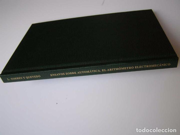 Documentos antiguos: L. TORRES QUEVEDO ENSAYOS SOBRE AUTOM&Aacute;TICA. EL ARITM&Oacute;METRO ELECTROMEC&Aacute;NICO - INTEMAC 1996 - Foto 72