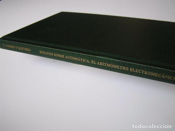 Documentos antiguos: L. TORRES QUEVEDO ENSAYOS SOBRE AUTOM&Aacute;TICA. EL ARITM&Oacute;METRO ELECTROMEC&Aacute;NICO - INTEMAC 1996 - Foto 75