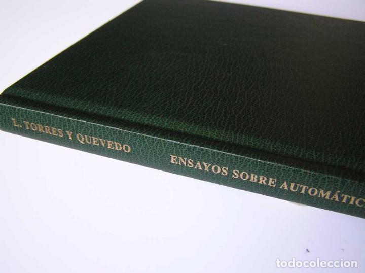 Documentos antiguos: L. TORRES QUEVEDO ENSAYOS SOBRE AUTOM&Aacute;TICA. EL ARITM&Oacute;METRO ELECTROMEC&Aacute;NICO - INTEMAC 1996 - Foto 79