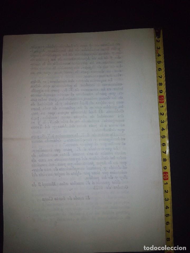 Documentos antiguos: Documento impreso de 1823-10-2 en Matar&oacute; - Foto 2