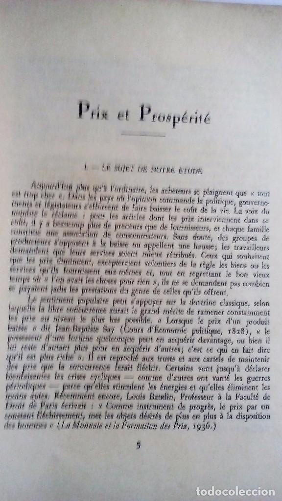 Documentos antiguos: SOFINA. PRIX ET PROSP&Eacute;RIT&Eacute;  1949. ANNEXE AU REPPORT DU CONSEIL D&acute;ADMINISTRATION - Foto 3