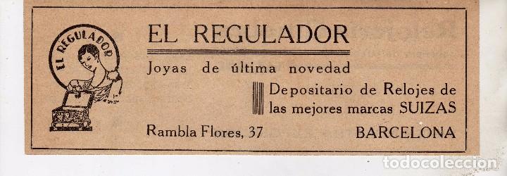 Documentos antiguos: ANUNCIO EL REGULADOR RELOJES-RELOJERIA GINEBRA