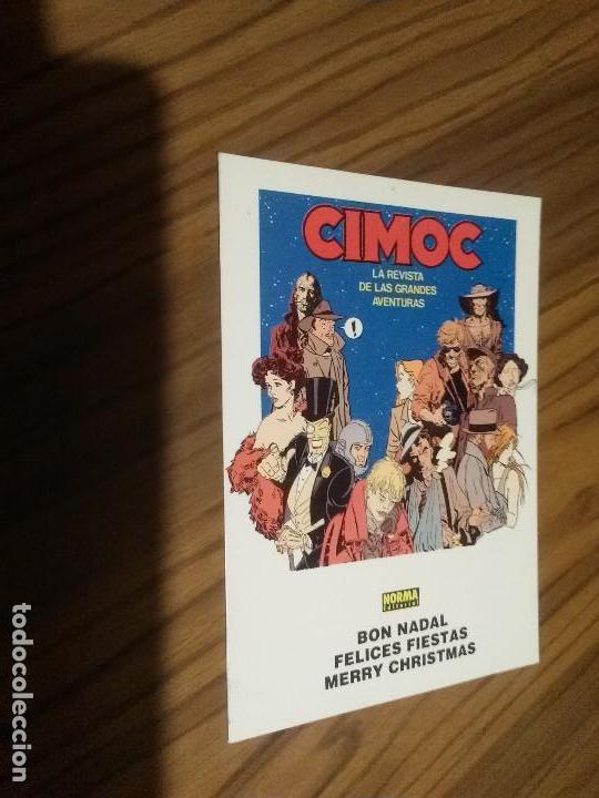 Documentos antiguos: CIMOC. NORMA EDITORIAL. TARJETA DE FELICITACI&Oacute;N DE NAVIDAD. SE ABRE. SIN USAR. BUEN ESTADO. RARA
