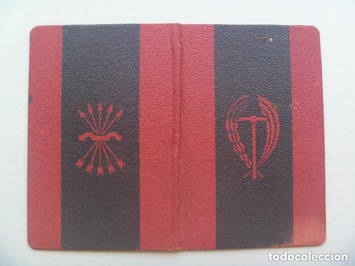 Documentos antiguos: FALANGE : CARNET SINDICATO VERTICAL. CENTRAL NACIONAL-SINDICALISTA . SEVILLA, 1946