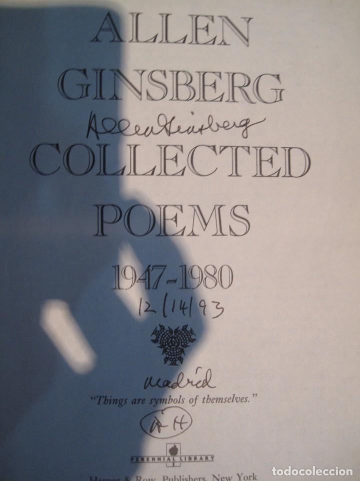 Documentos antiguos: ALLEN GINSBERG aut&oacute;grafo original Madrid - Foto 3