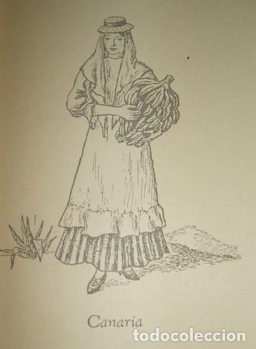 Documentos antiguos: CANARIAS MUJER CANARIA LITOGRAFIA - Foto 1