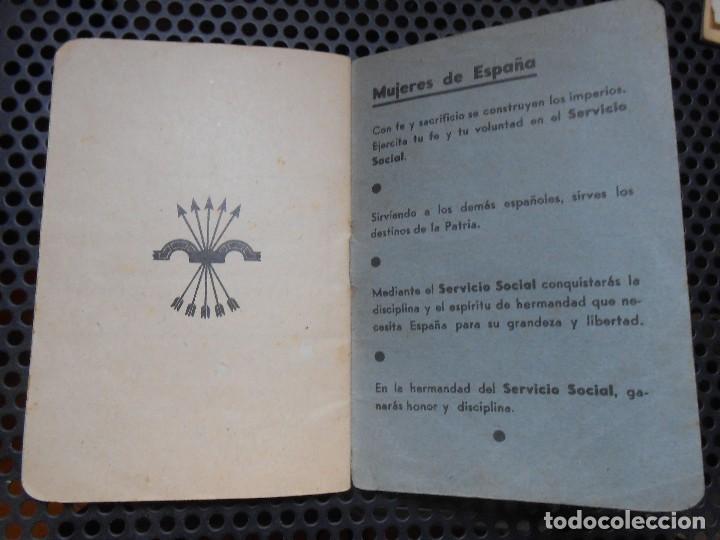 Documentos antiguos: Cartilla SERVICIO   SOCIAL  -A&ntilde;o 1941 - Foto 4