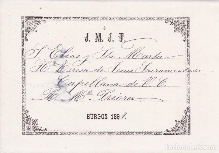 Documentos antiguos: Burgos 1897 - Foto 1