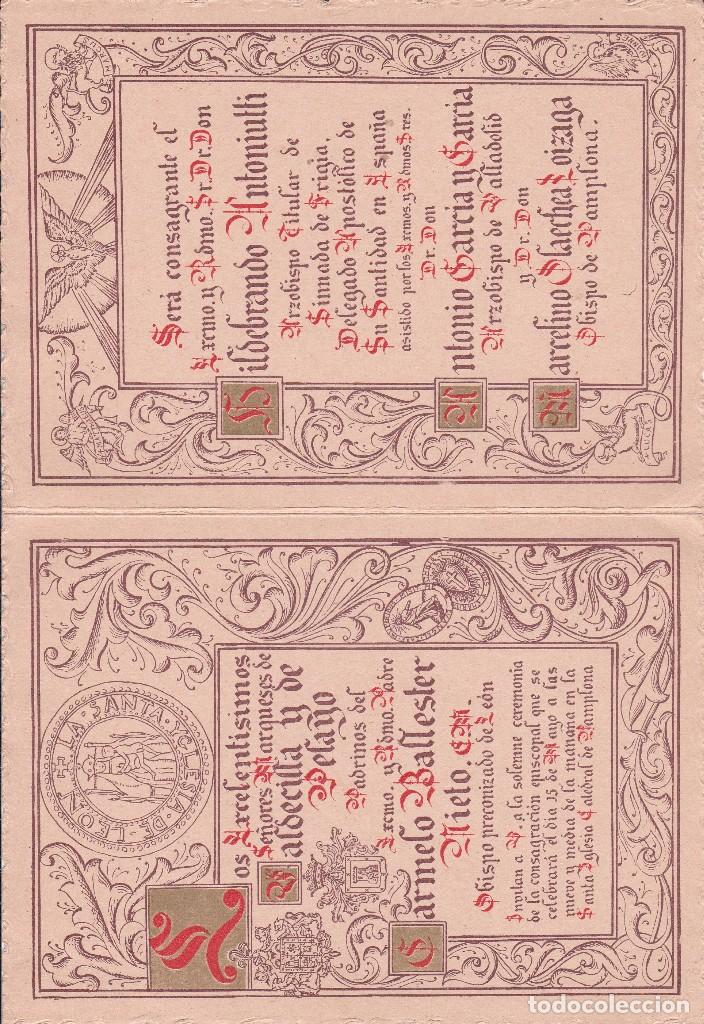 Documentos antiguos: Obispo de Pamplona 16x23ctms