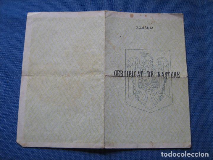 Documentos antiguos: RUMANIA - CERTIFICADO DE NACIMIENTO 1995
