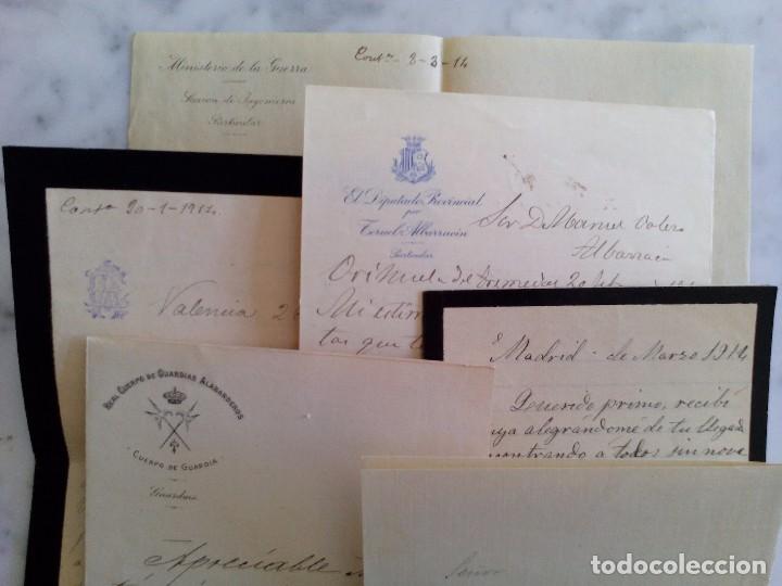 Documentos antigos: 6 cartas todas remitidas a la misma persona ,de diferentes entidades 1914