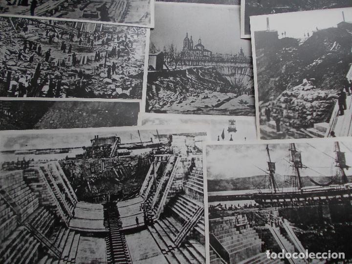 Documentos antiguos: 10 Copias de fotos ( Construcci&oacute;n de algo) Compradas en C&aacute;diz