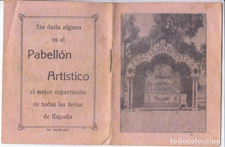 Documents Anciens: CHISTES Y FOTOGRAF&Iacute;AS DE LAS FIGURAS DEL PABELL&Oacute;N ART&Iacute;STICO. EL MAYOR &Eacute;XITO DE LAS FERIAS. A. VALLE.