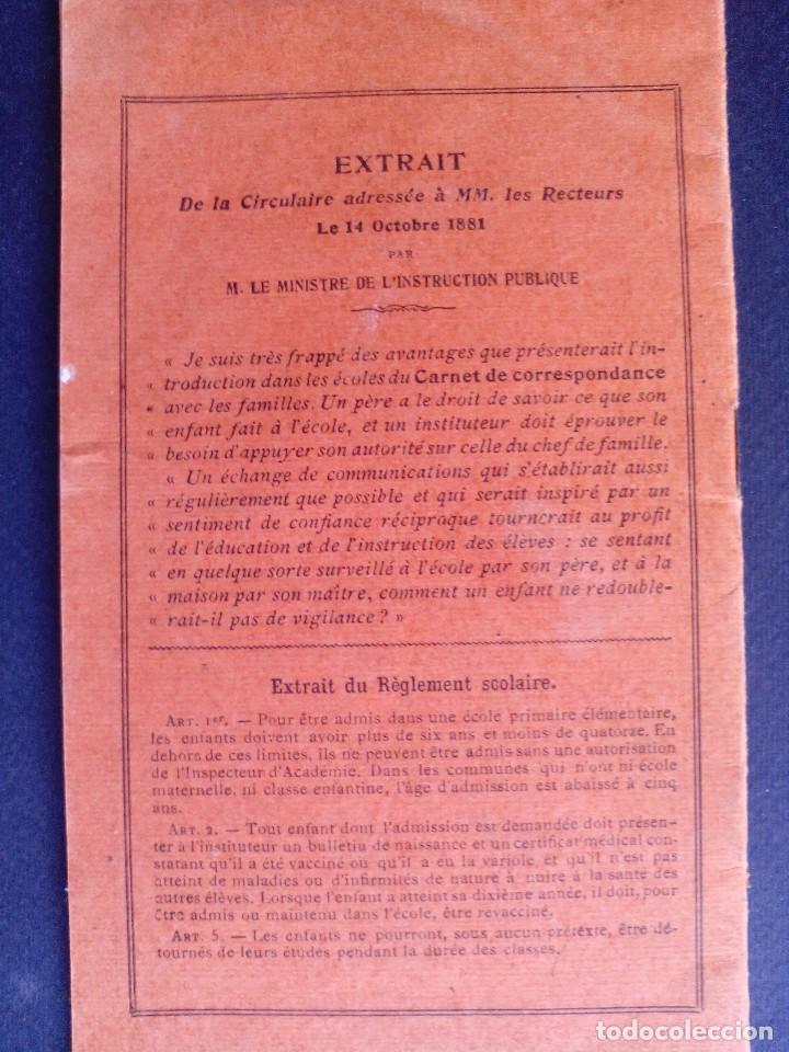 Documentos antiguos: libro de notas en frances - curso 1941 - 1942 - Foto 5