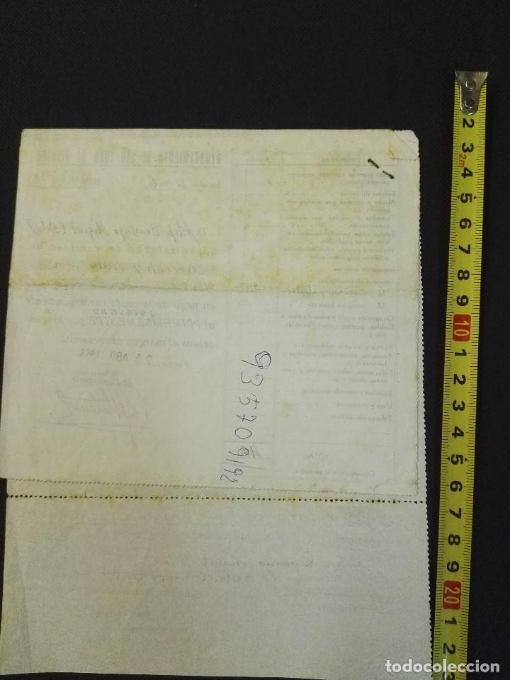 Documentos antiguos: Documento factura del cementerio de Vilassar de mar de 1967 - Foto 2