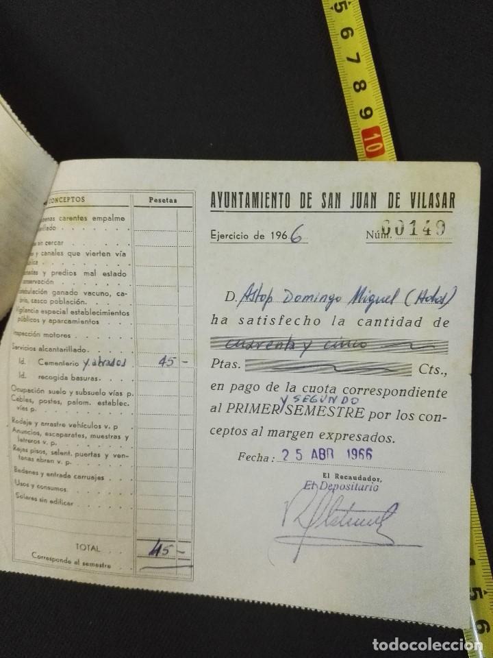 Documentos antiguos: Documento factura del cementerio de Vilassar de mar de 1967 - Foto 3