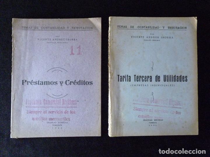 Documentos antiguos: LOTE DE LIBROS Y EJERCICIOS ACADEMIA COMERCIAL -HISPALENSE- VALENCIA, 1948-53 - Foto 2