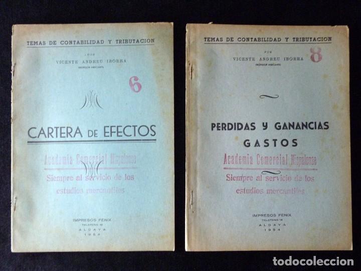 Documentos antiguos: LOTE DE LIBROS Y EJERCICIOS ACADEMIA COMERCIAL -HISPALENSE- VALENCIA, 1948-53 - Foto 3