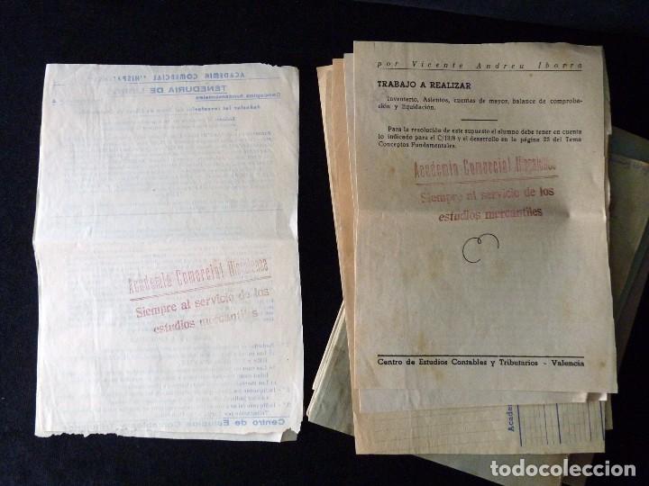Documentos antiguos: LOTE DE LIBROS Y EJERCICIOS ACADEMIA COMERCIAL -HISPALENSE- VALENCIA, 1948-53 - Foto 7