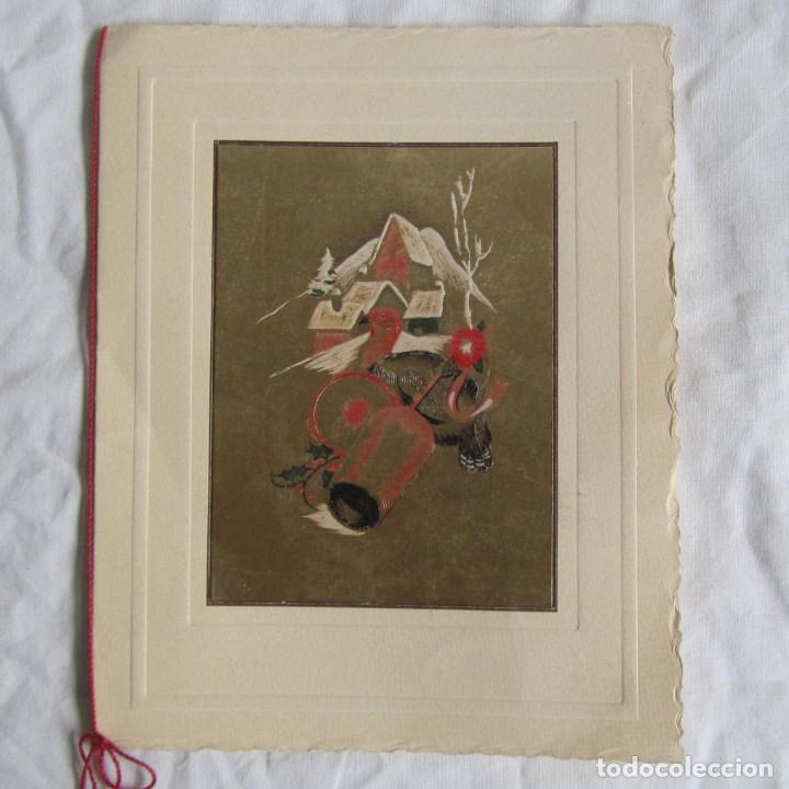 Documentos antiguos: Invitaci&oacute;n menu fin de a&ntilde;o Hotel Victoria Madrid 1954-1955